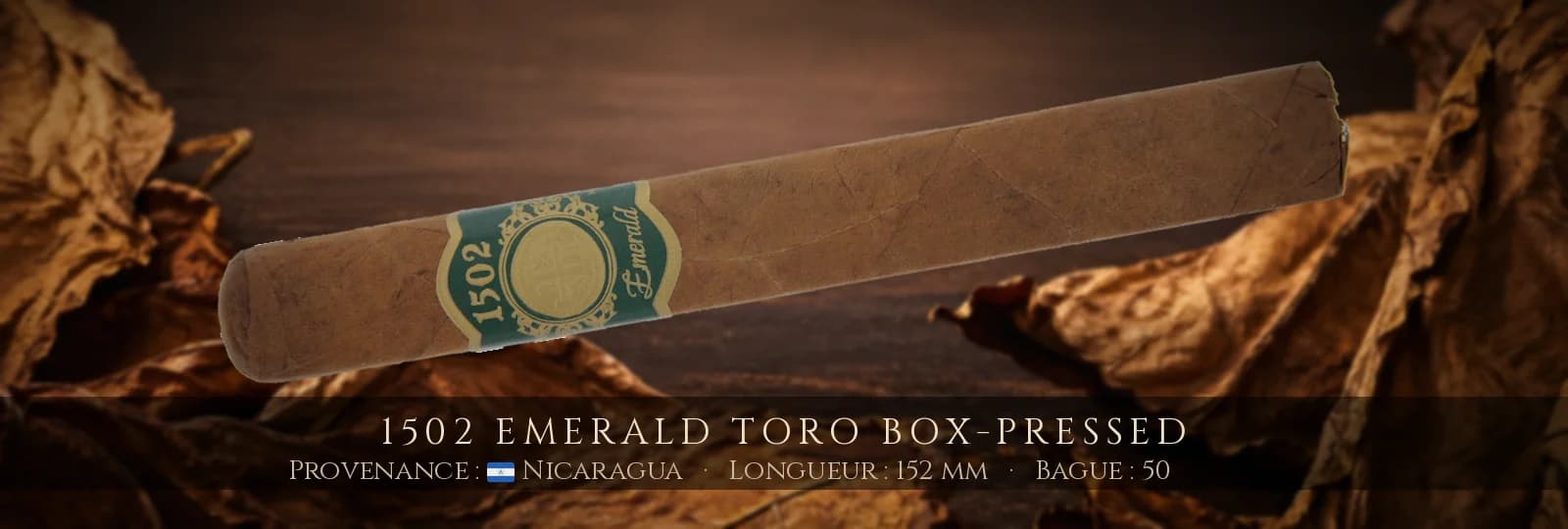 1502 Emerald Toro Box-Pressed — 1502 — Nicaragua