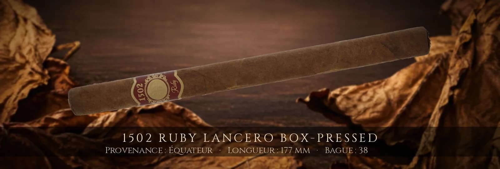 1502 Ruby Lancero Box-Pressed — 1502 — Équateur