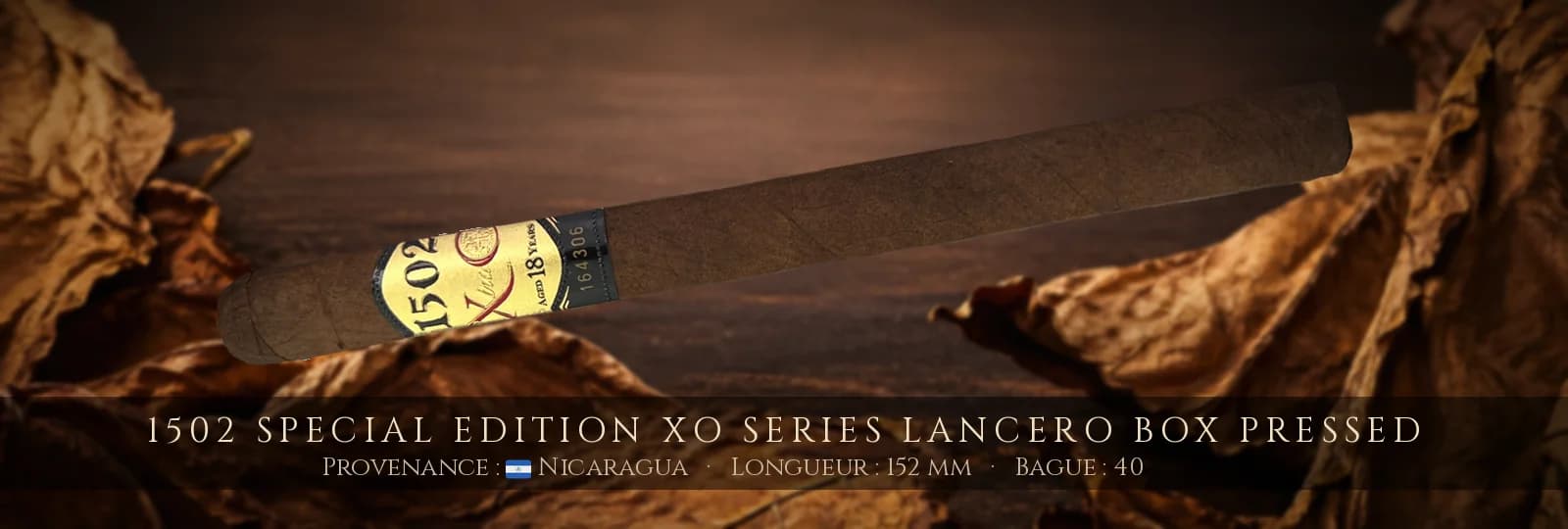 1502 Special Edition XO Series Lancero Box Pressed — 1502 — Nicaragua