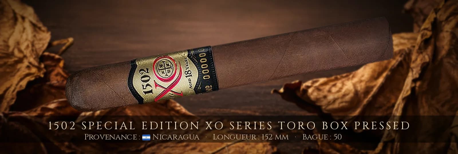 1502 Special Edition XO Series Toro Box Pressed — 1502 — Nicaragua