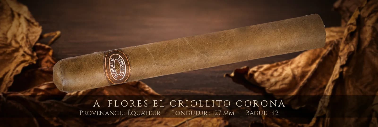 A. Flores El Criollito Corona — A. Flores — Équateur