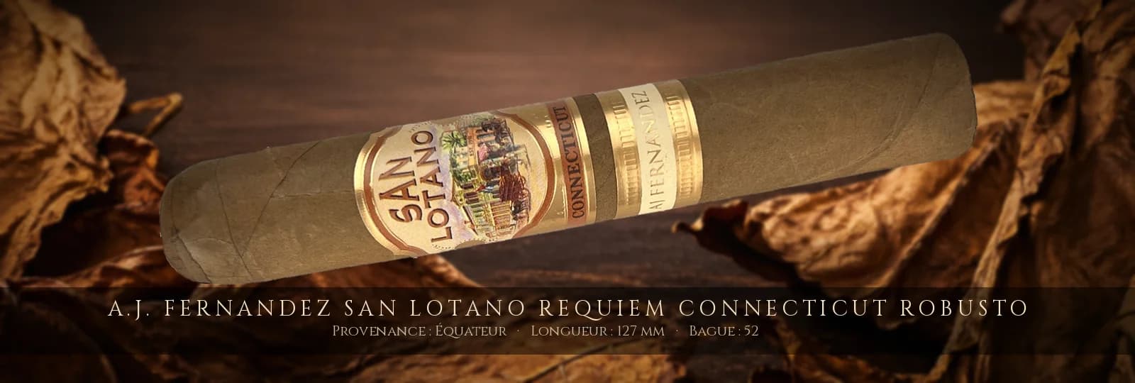 A.J. Fernandez San Lotano Requiem Connecticut Robusto — A.J. Fernandez — Équateur