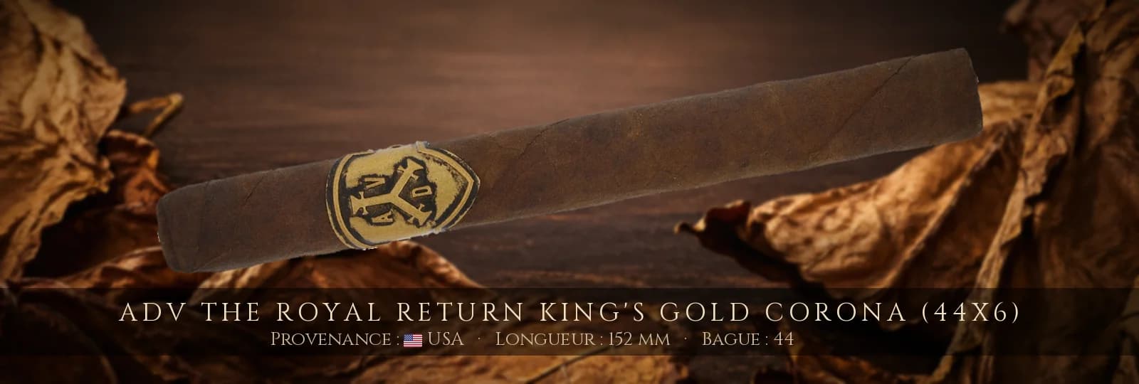 ADV The Royal Return King's Gold Corona (44x6) — ADV — USA