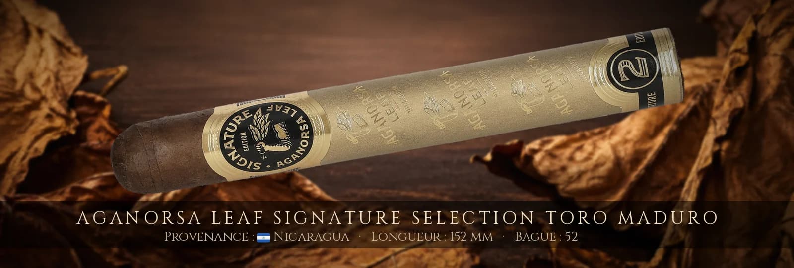 Aganorsa Leaf Signature Selection Toro Maduro — Aganorsa Leaf — Nicaragua
