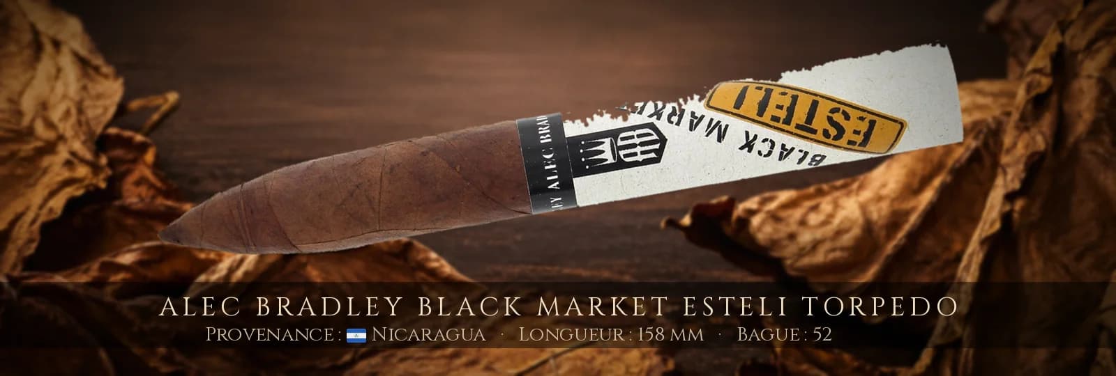 Alec Bradley Black Market Esteli Torpedo — Alec Bradley — Nicaragua