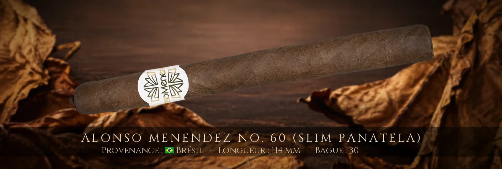 Alonso Menendez No. 60 (Slim Panatela) — Alonso Menendez — Brésil