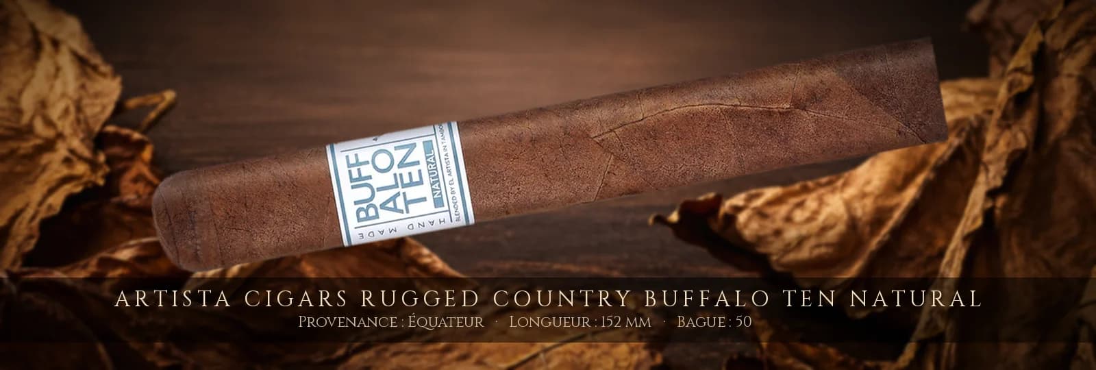 Artista Cigars Rugged Country Buffalo Ten NATURAL — Artista Cigars — Équateur