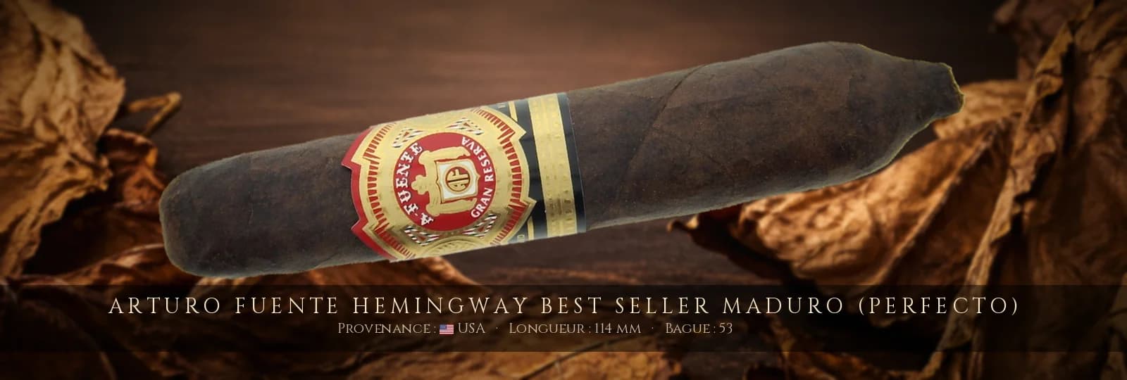 Arturo Fuente Hemingway Best Seller Maduro (Perfecto) — Arturo Fuente — USA