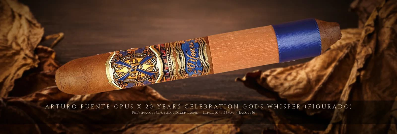 Arturo Fuente Opus X 20 Years Celebration Gods Whisper (Figurado) — Arturo Fuente — République Dominicaine