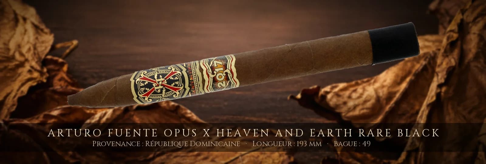 Arturo Fuente Opus X Heaven and Earth Rare Black — Arturo Fuente — République Dominicaine