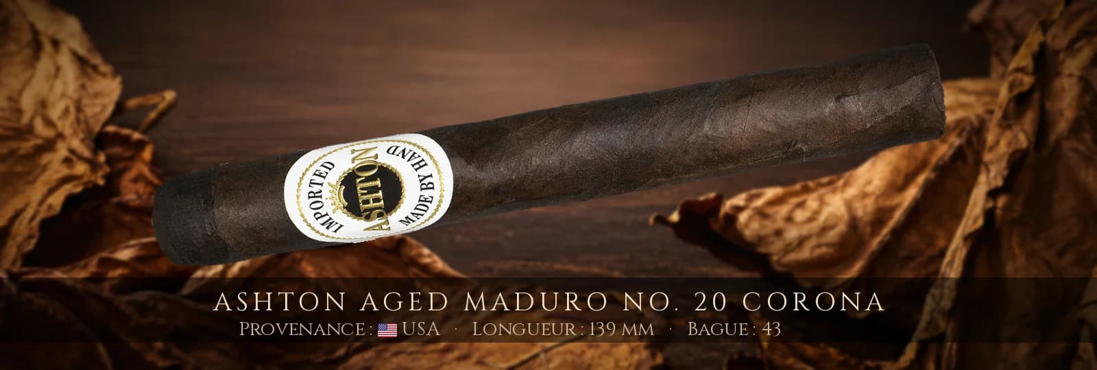 Ashton Aged Maduro No. 20 Corona — Ashton — USA