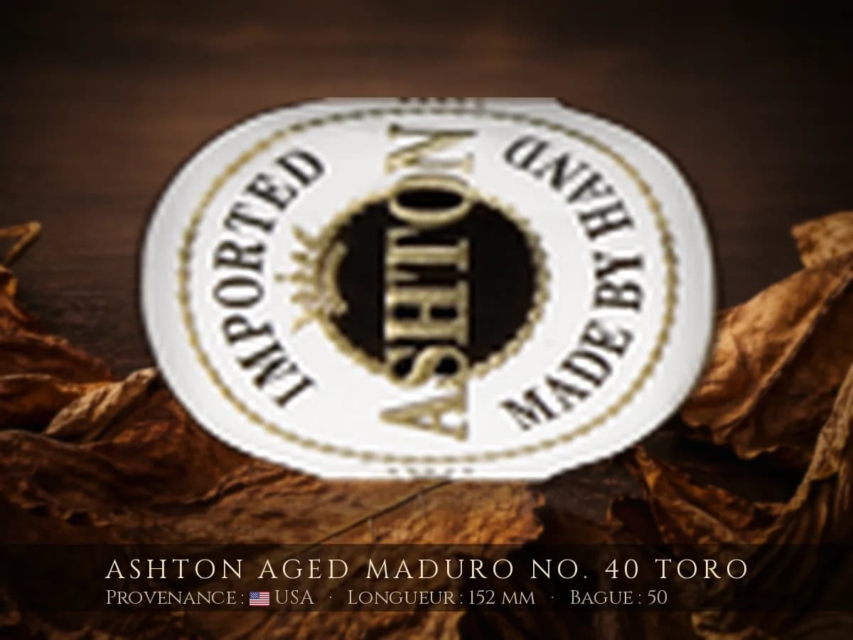 Ashton Aged Maduro No. 40 Toro — Ashton — USA