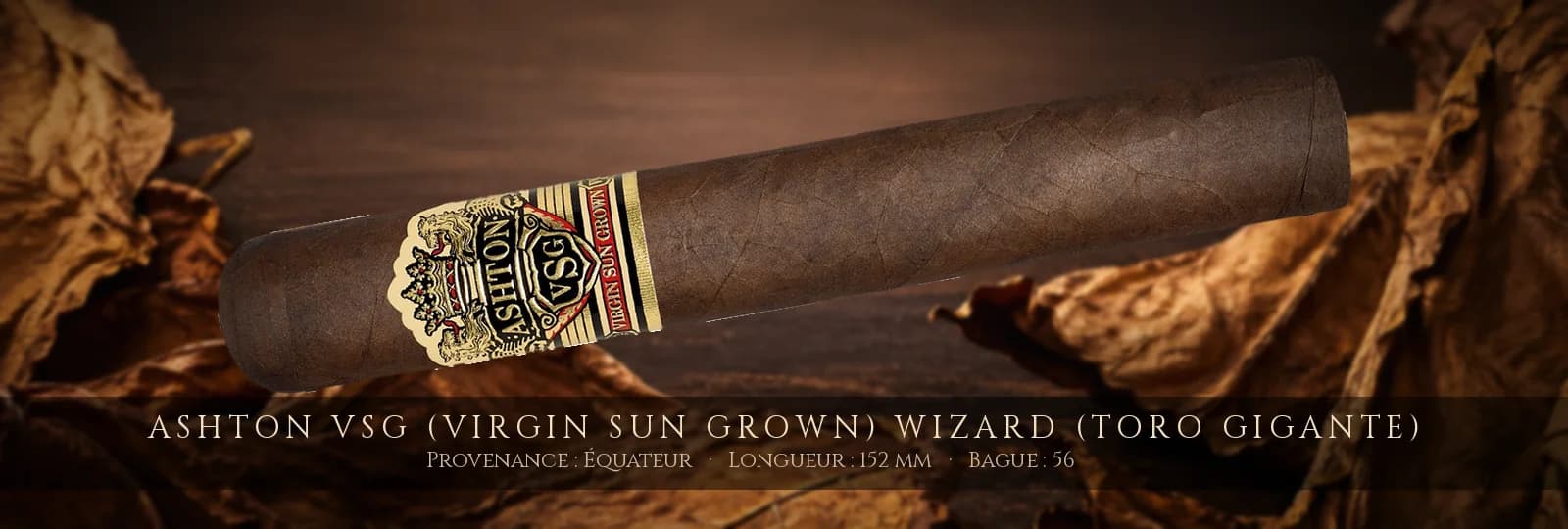 Ashton VSG (Virgin Sun Grown) Wizard (Toro Gigante) — Ashton — Équateur