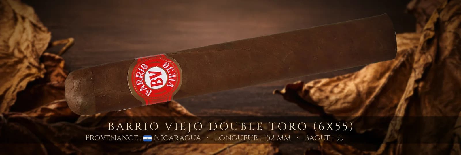 Barrio Viejo Double Toro (6x55) — Barrio Viejo — Nicaragua