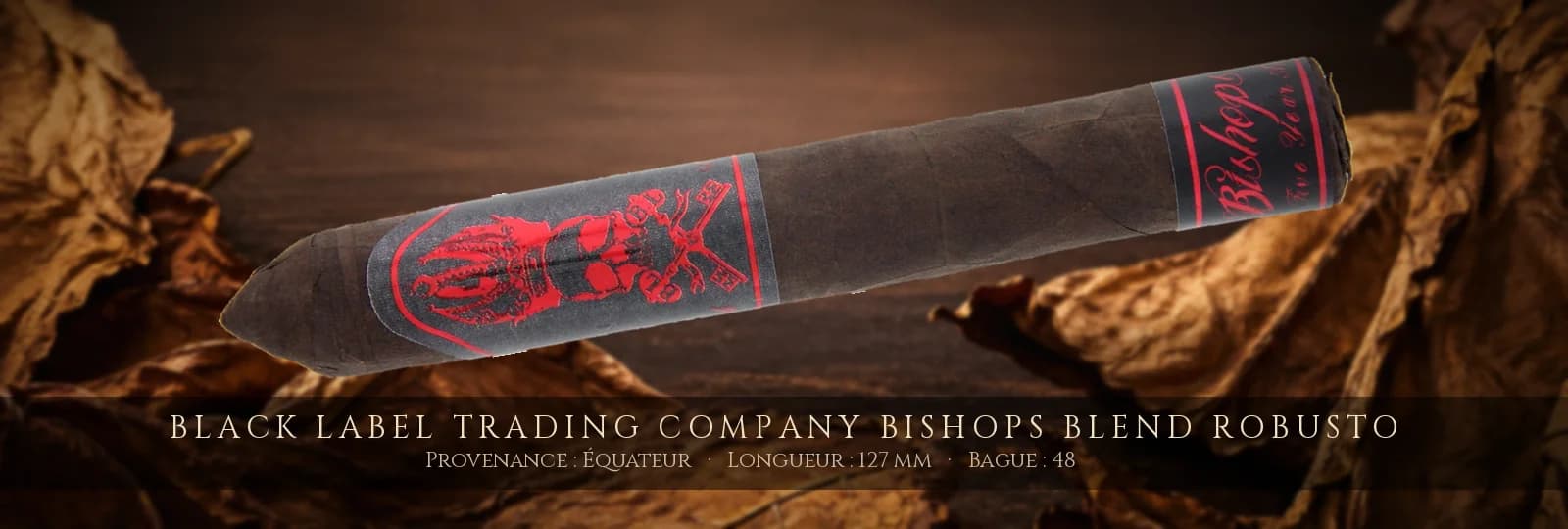 Black Label Trading Company Bishops Blend Robusto — Black Label Trading Company — Équateur