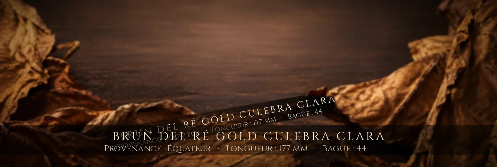 Brun del Ré Gold Culebra CLARA — Brun del Ré — Équateur