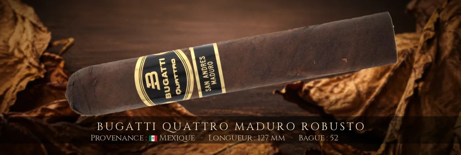 Bugatti Quattro MADURO Robusto — Bugatti — Mexique