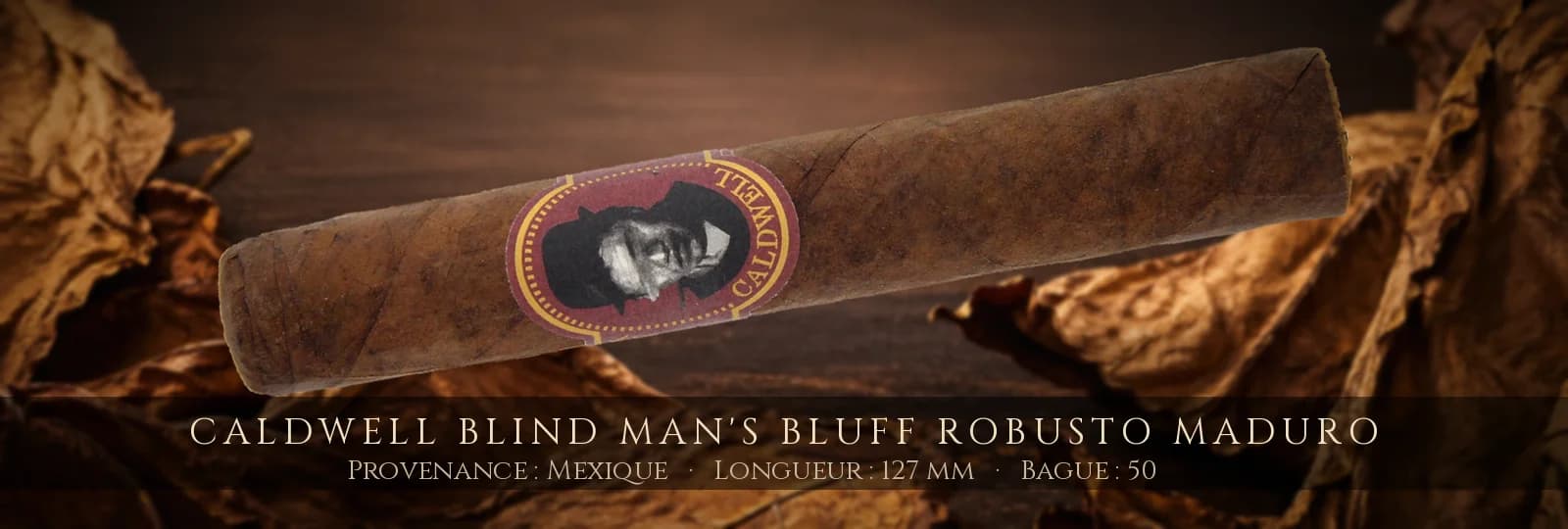Caldwell Blind Man's Bluff Robusto Maduro — Caldwell — Mexique