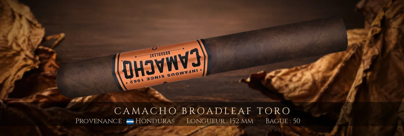 Camacho Broadleaf Toro — Camacho — Honduras