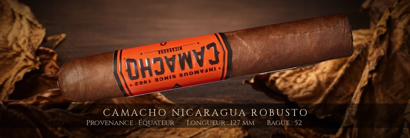 Camacho Nicaragua Robusto — Camacho — Équateur