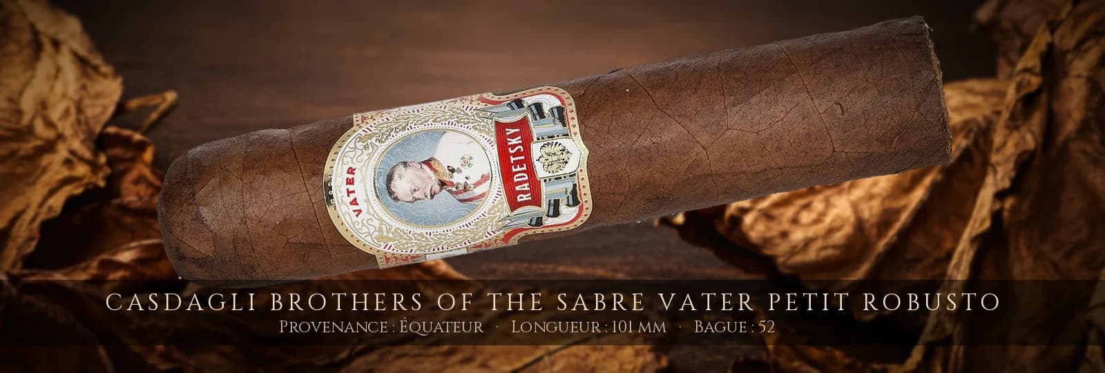 Casdagli Brothers of the Sabre Vater Petit Robusto — Casdagli — Équateur