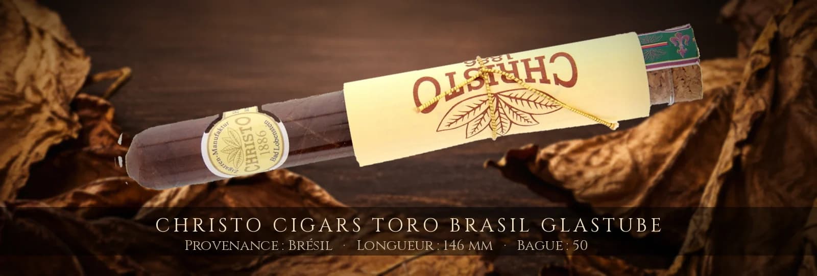 Christo Cigars Toro Brasil Glastube — Christo — Brésil