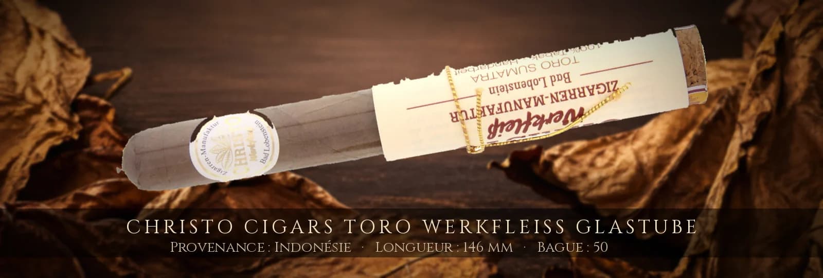 Christo Cigars Toro Werkfleiß Glastube — Christo — Indonésie