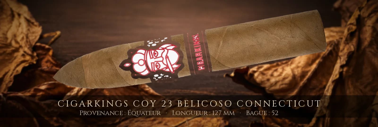 Cigarkings COY 23 Belicoso Connecticut — Cigarkings — Équateur