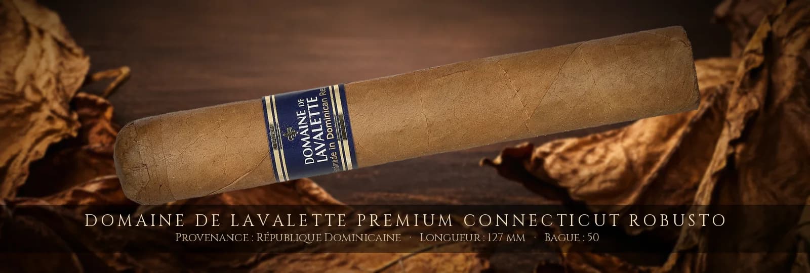 Domaine de Lavalette Premium Connecticut Robusto — Domaine de Lavalette — République Dominicaine