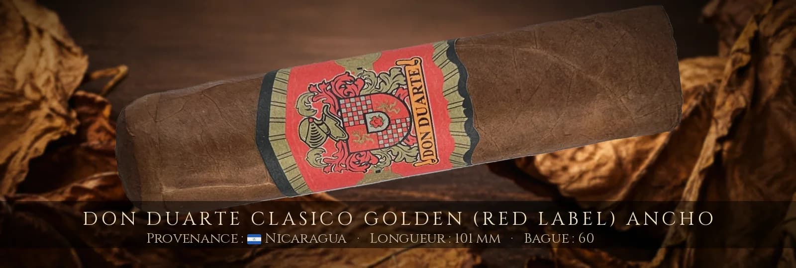 Don Duarte Clasico Golden (Red Label) Ancho — Don Duarte — Nicaragua