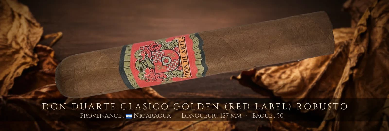 Don Duarte Clasico Golden (Red Label) Robusto — Don Duarte — Nicaragua