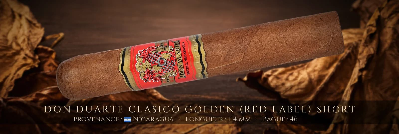 Don Duarte Clasico Golden (Red Label) Short — Don Duarte — Nicaragua