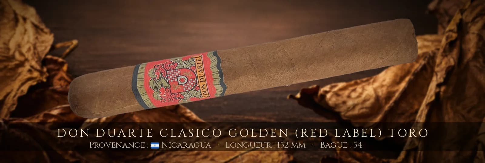 Don Duarte Clasico Golden (Red Label) Toro — Don Duarte — Nicaragua
