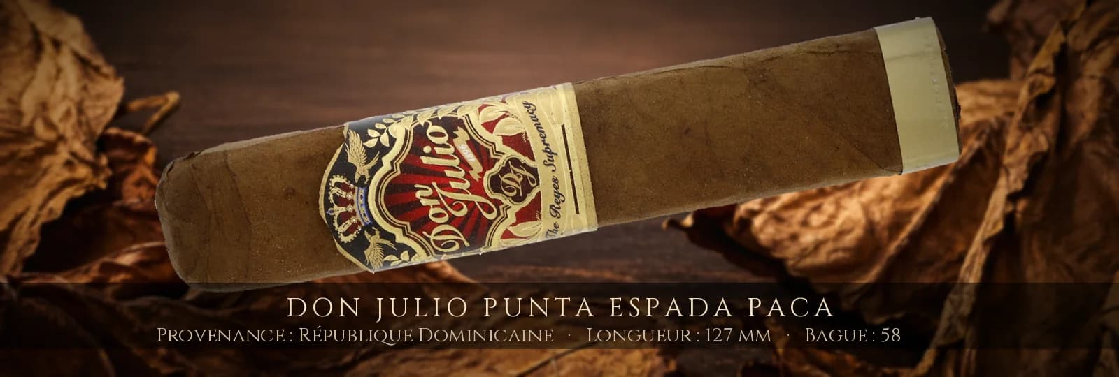 Don Julio Punta Espada Paca — Don Julio — République Dominicaine