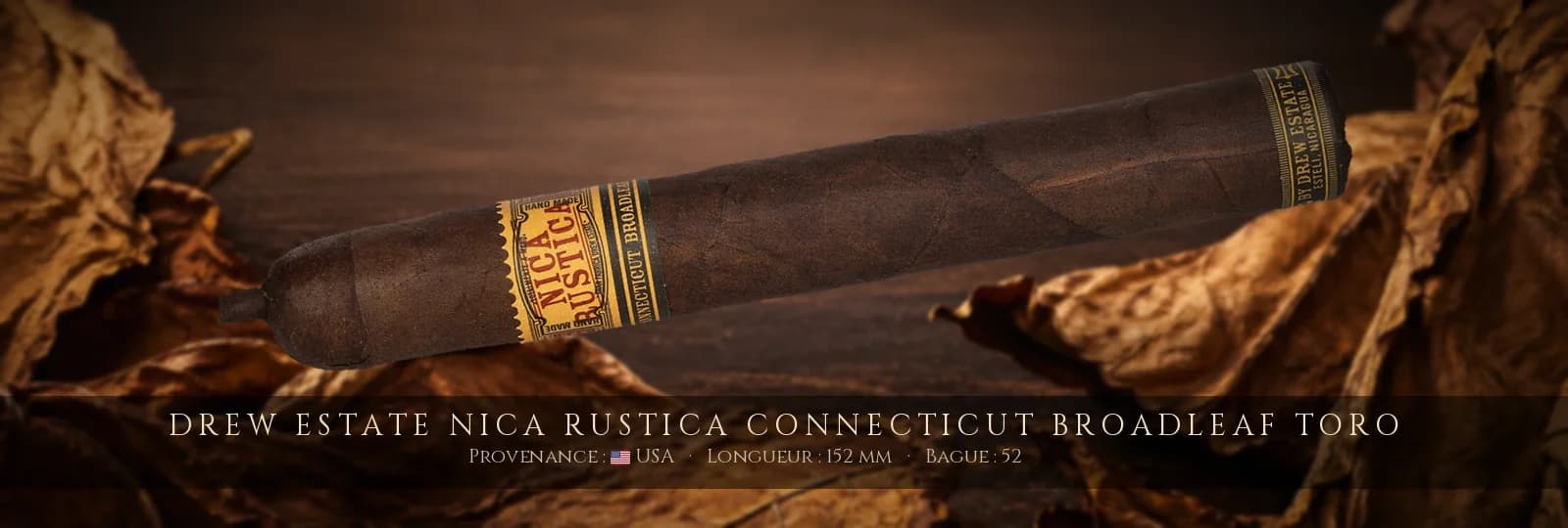 Drew Estate Nica Rustica Connecticut Broadleaf Toro — Drew Estate — USA