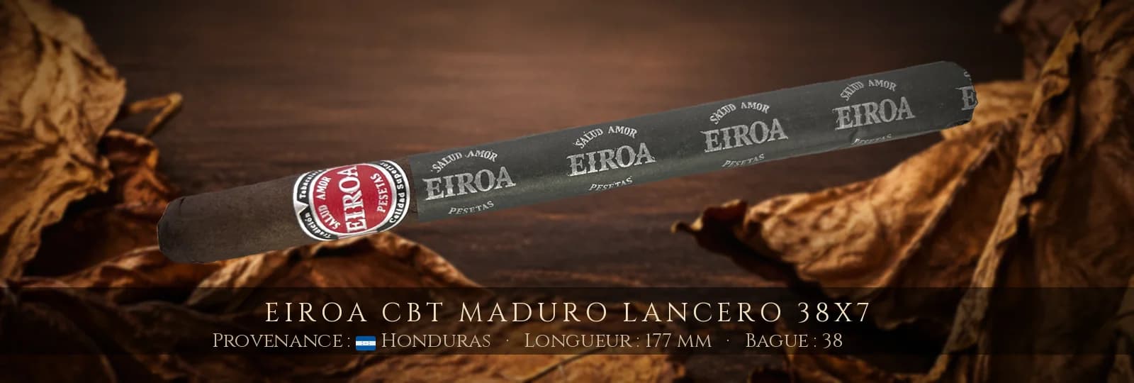 Eiroa CBT Maduro Lancero 38x7 — Eiroa — Honduras