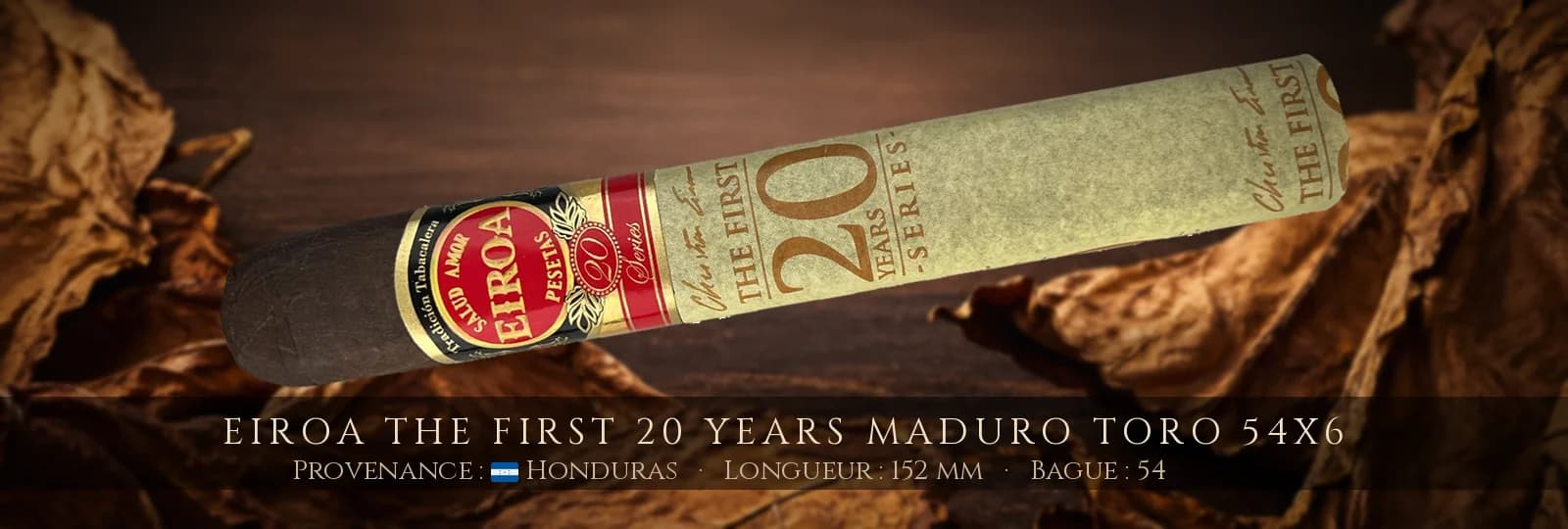 Eiroa The First 20 Years Maduro Toro 54x6 — Eiroa — Honduras