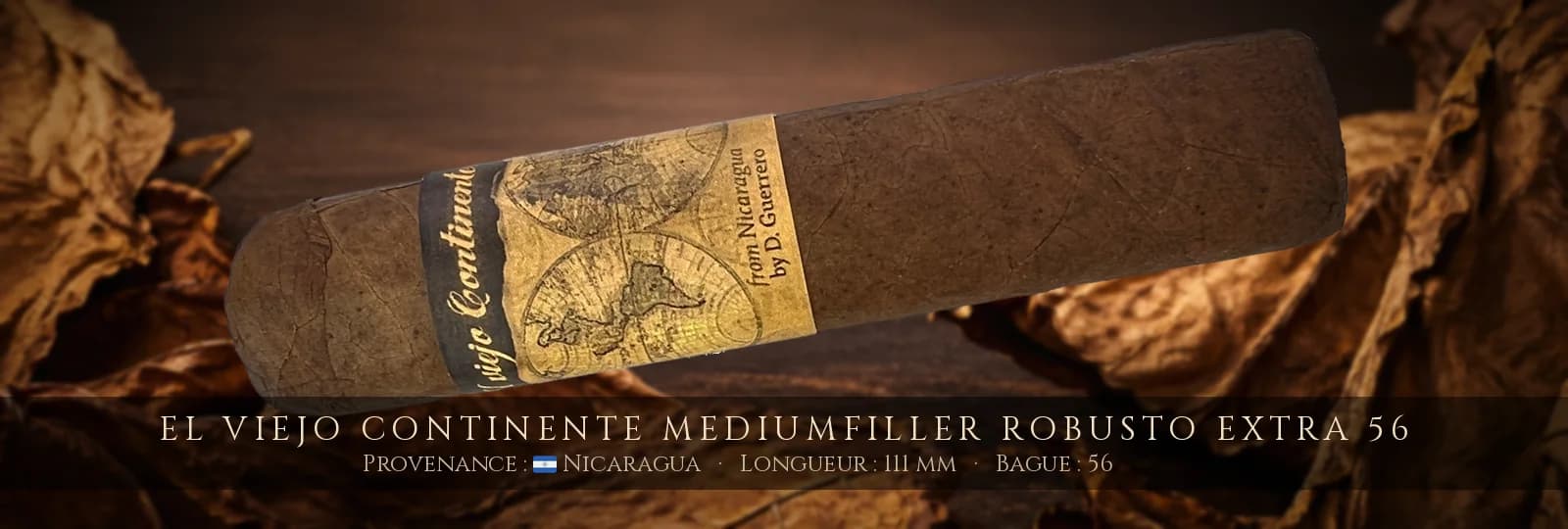 El Viejo Continente Mediumfiller Robusto Extra 56 — El Viejo Continente — Nicaragua