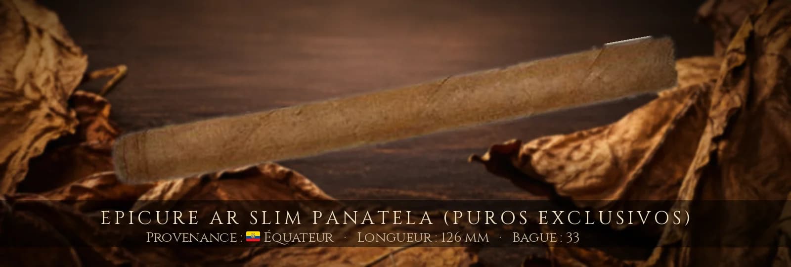 Epicure AR Slim Panatela (Puros Exclusivos) — Epicure — Équateur