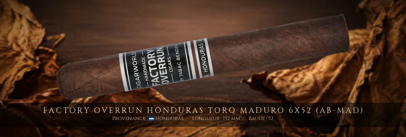 Factory Overrun Honduras Toro Maduro 6x52 (AB-MAD) — Factory Overrun — Honduras