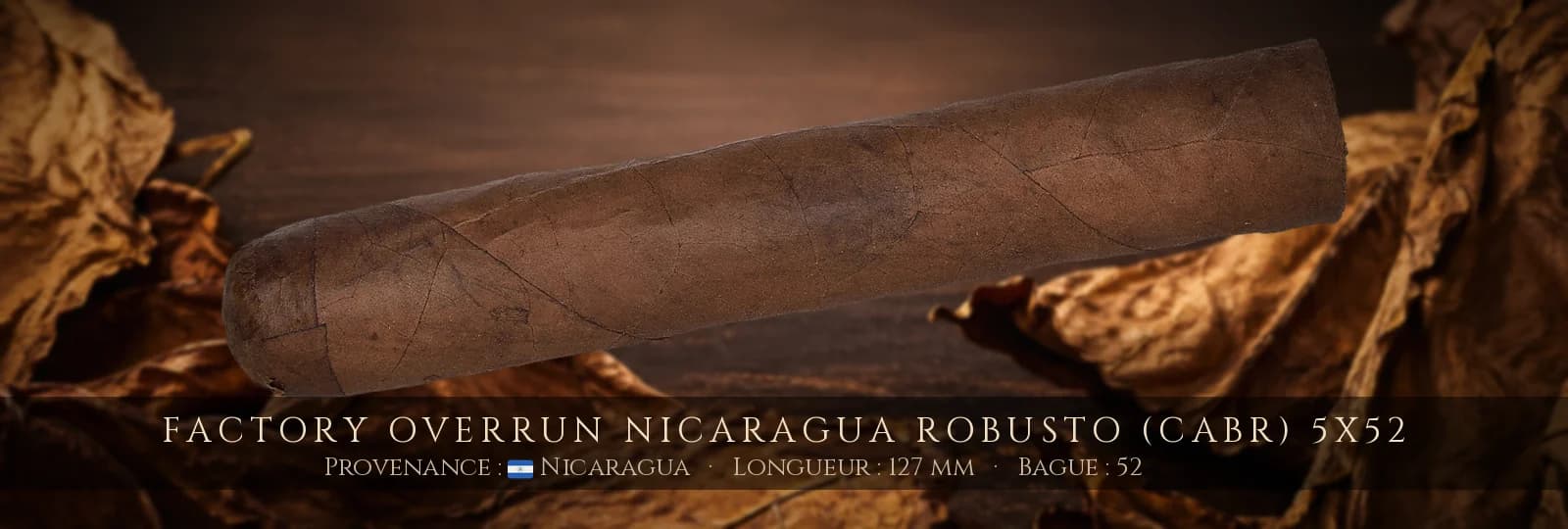 Factory Overrun Nicaragua Robusto (CABR) 5x52 — Factory Overrun — Nicaragua