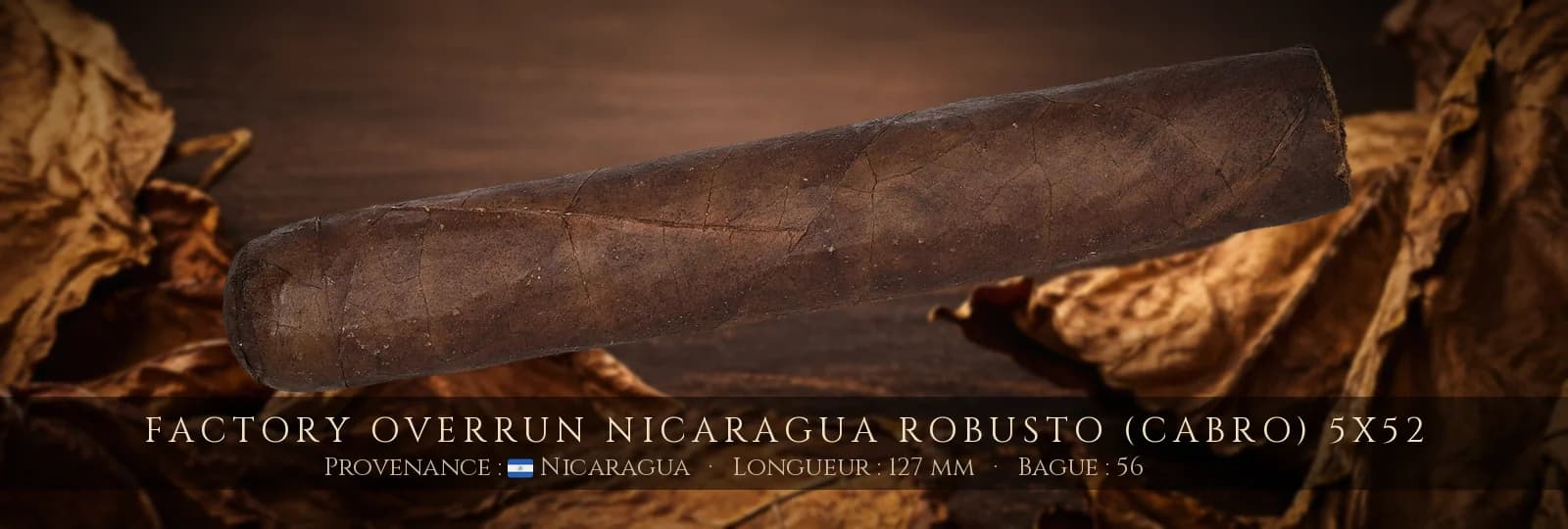 Factory Overrun Nicaragua Robusto (CABRO) 5x52 — Factory Overrun — Nicaragua