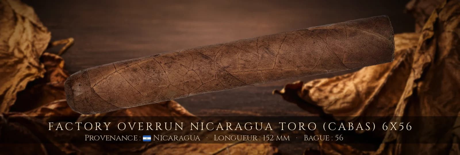 Factory Overrun Nicaragua Toro (CABAS) 6x56 — Factory Overrun — Nicaragua