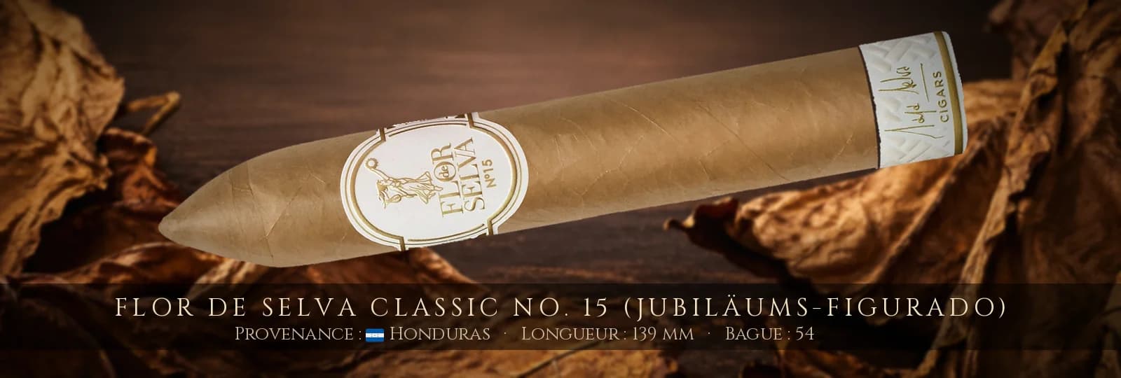 Flor de Selva Classic No. 15 (Jubiläums-Figurado) — Flor de Selva — Honduras