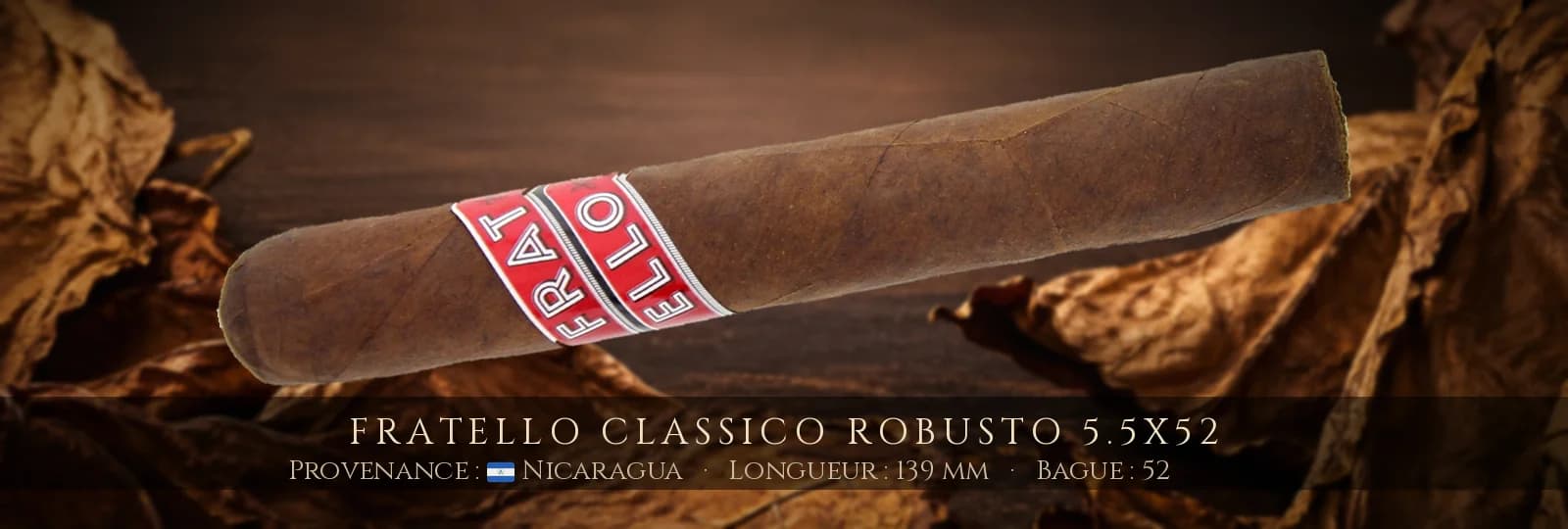 Fratello Classico Robusto 5.5x52 — Fratello — Nicaragua