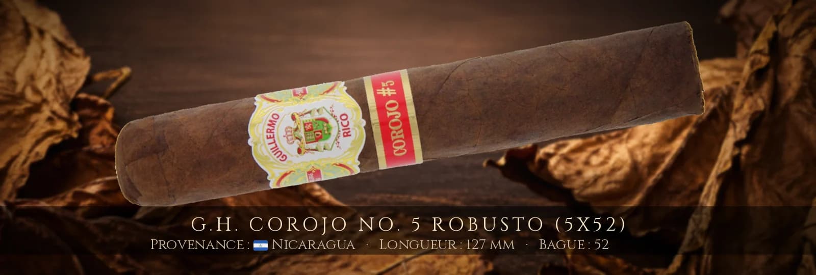 G.H. Corojo No. 5 Robusto (5x52) — G.H. — Nicaragua