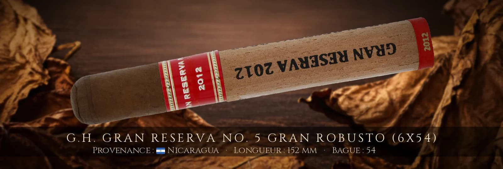 G.H. Gran Reserva No. 5 Gran Robusto (6x54) — G.H. — Nicaragua
