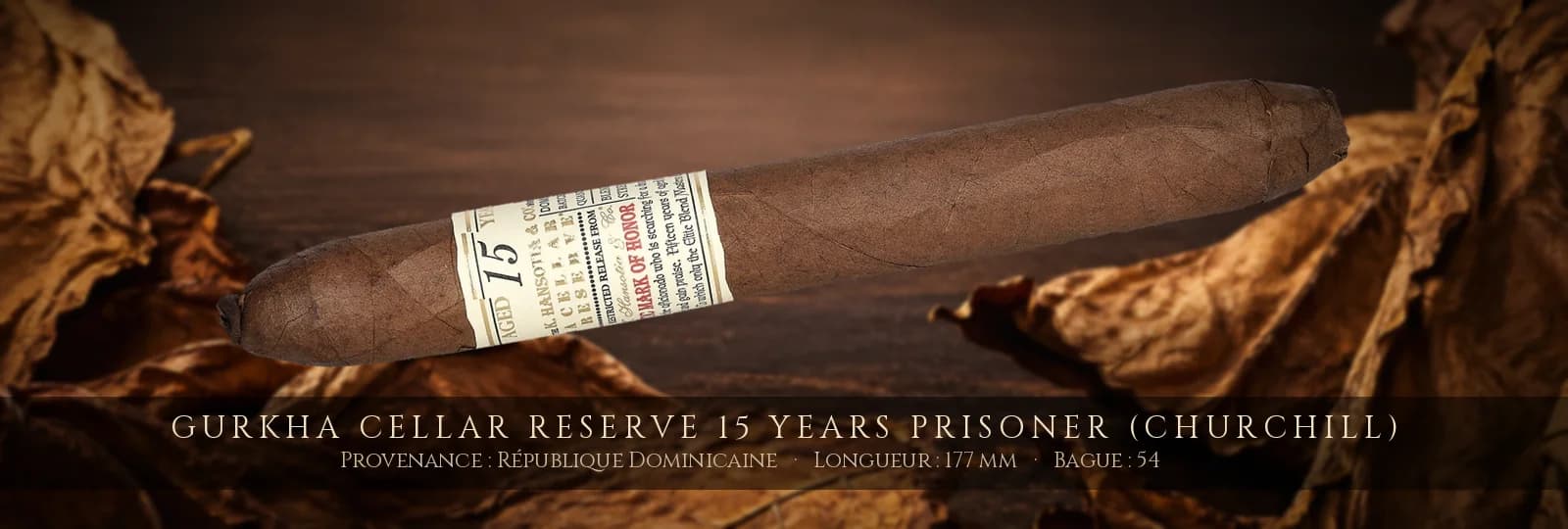 Gurkha Cellar Reserve 15 Years Prisoner (Churchill) — Gurkha — République Dominicaine