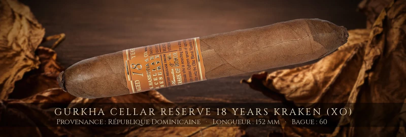 Gurkha Cellar Reserve 18 Years Kraken (XO) — Gurkha — République Dominicaine