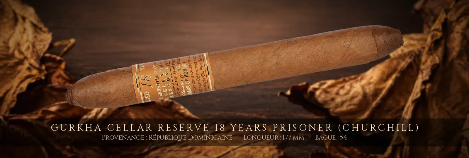 Gurkha Cellar Reserve 18 Years Prisoner (Churchill) — Gurkha — République Dominicaine